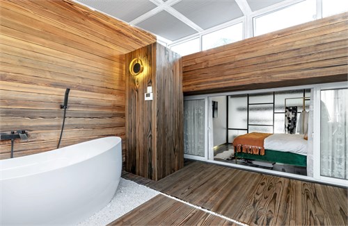 浴室木地板上墙效果图 感受幽兰芬芳_14