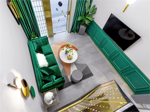 浴室木地板上墙效果图 感受幽兰芬芳_6