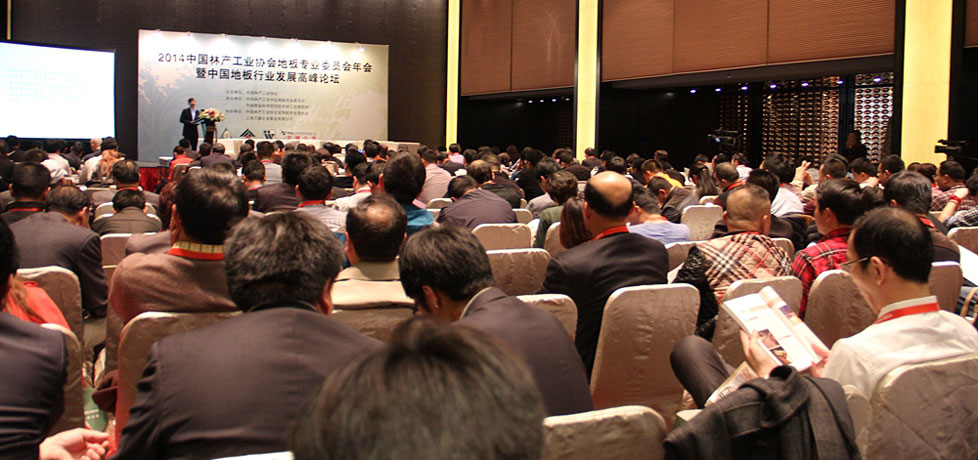 2014中国林产工业协会地板专业委员会年会暨中国地板行业发展高峰论坛